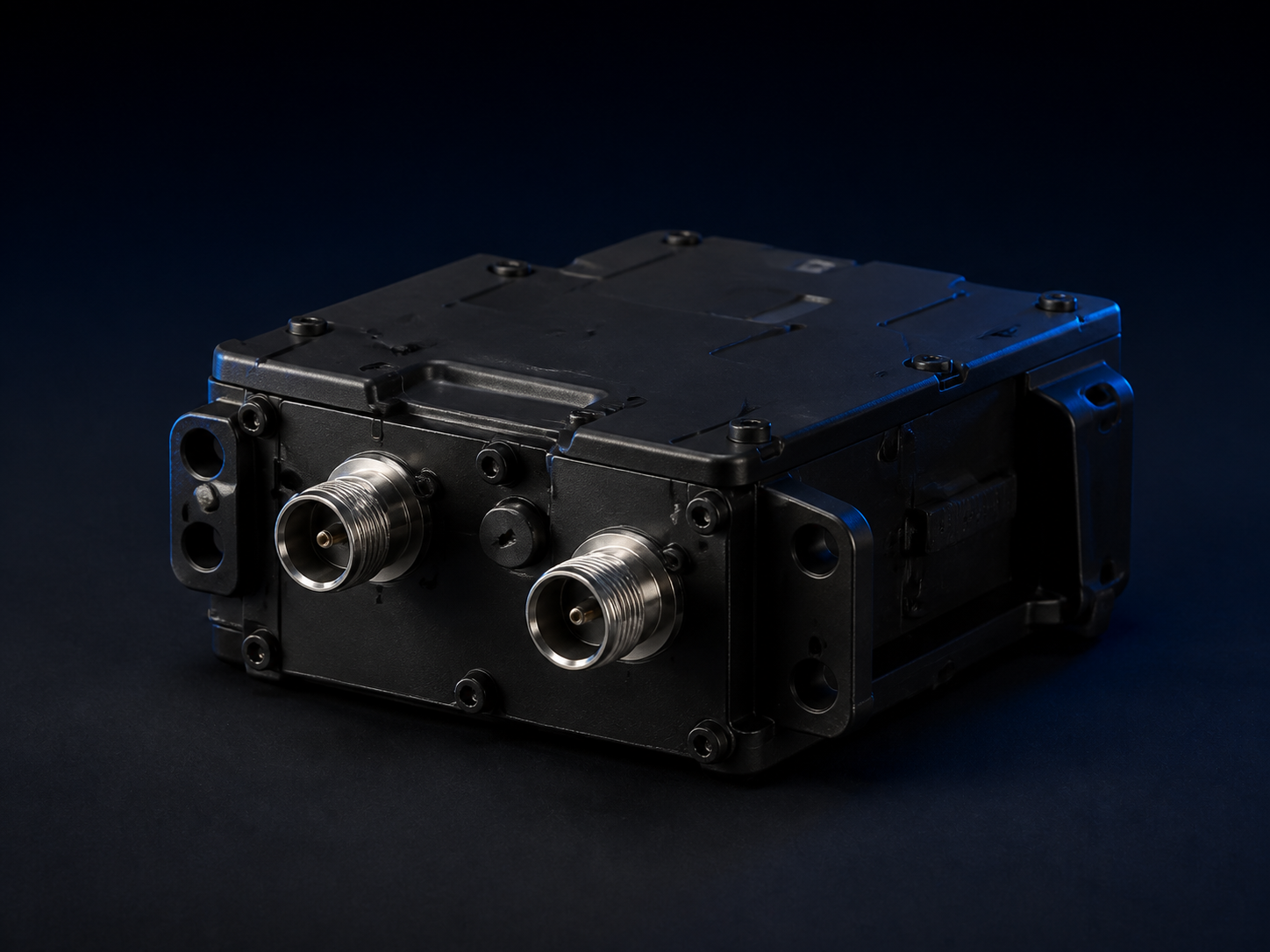 RF duplexer with coaxial connectors