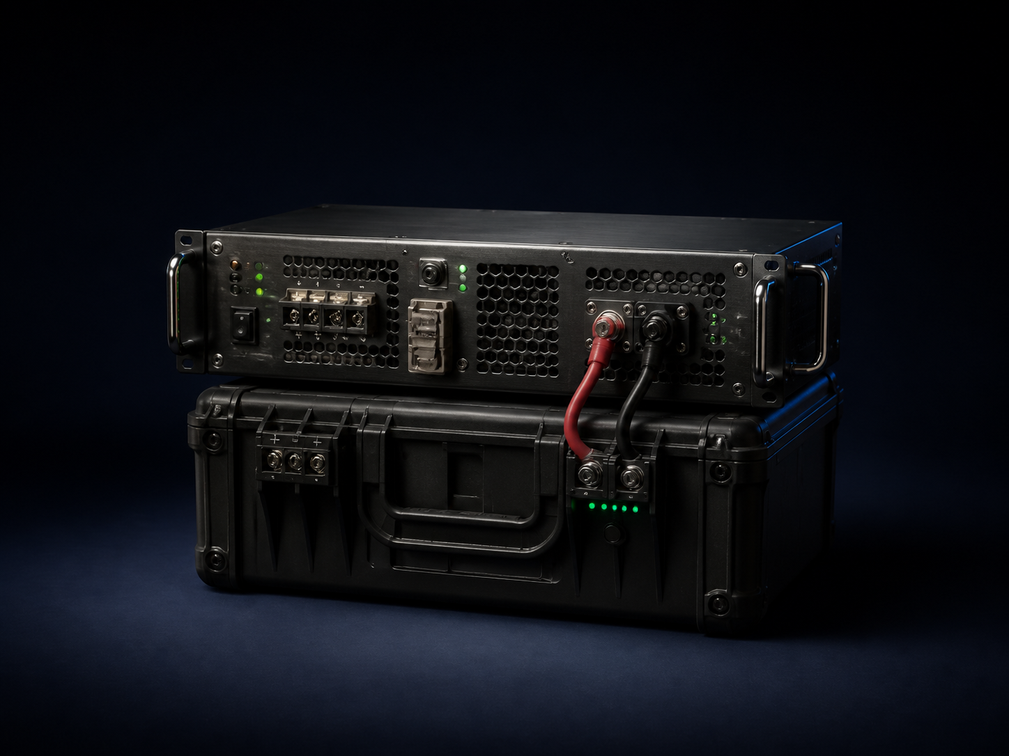 DC power supply with battery backup module