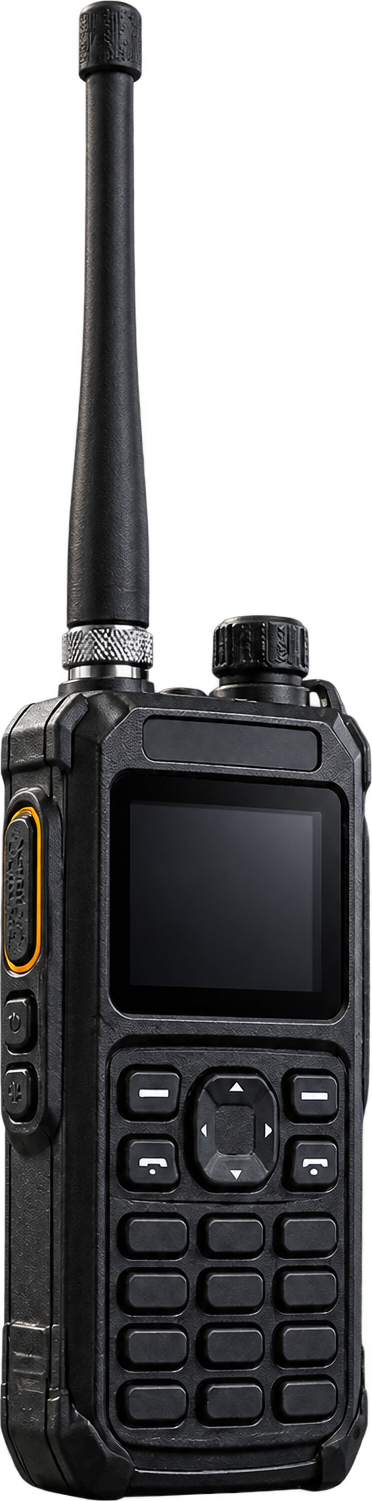 Illustrative professional handheld radio.