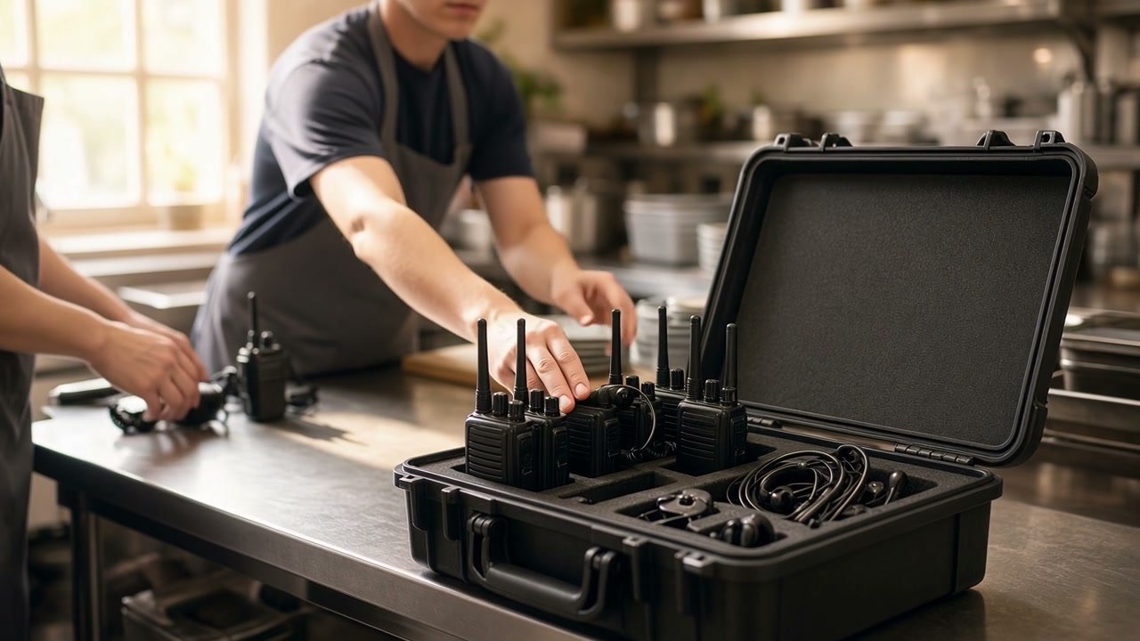 Operating scene reference for radio accessories.