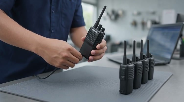 Operating scene reference for radio reprogramming.